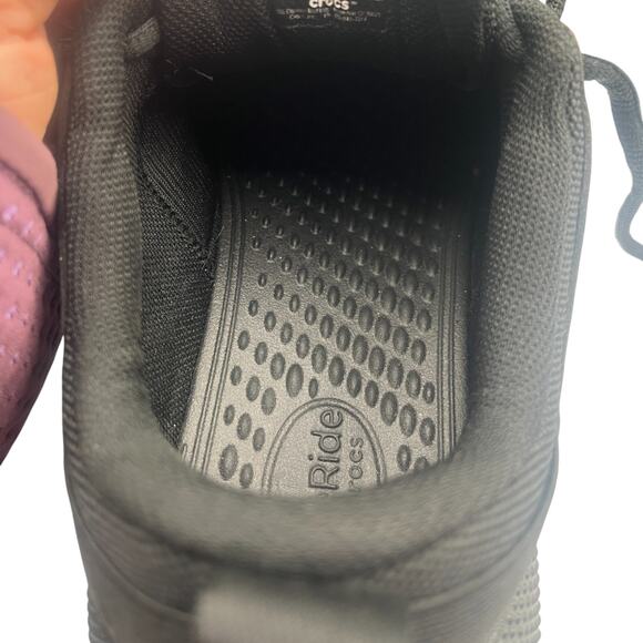 Crocs On the Clock Slip Resistant Work Sneakers Shoes Black Size 7 - Picture 6 of 7